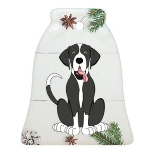 Mantle Great Dane Shirts For Men Women Kids Dog Lover Gift Ceramic Bell Ornament