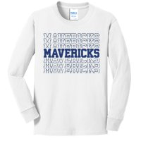 Mavericks Gifts Dallas Basketball Mavericks Fans Kids Long Sleeve Shirt