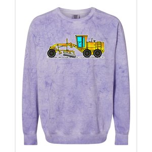 Motor Grader Design Road Grader And Blade Art Colorblast Crewneck Sweatshirt