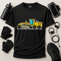 Motor Grader Design Road Grader And Blade Art Performance Shirt