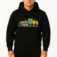 Motor Grader Design Road Grader And Blade Art Hoodie