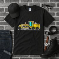 Motor Grader Design Road Grader And Blade Art Tall T-Shirt