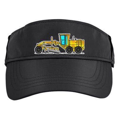 Motor Grader Design Road Grader And Blade Art Adult Drive Performance Visor
