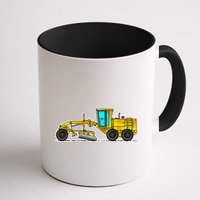 Motor Grader Design Road Grader And Blade Art Mug