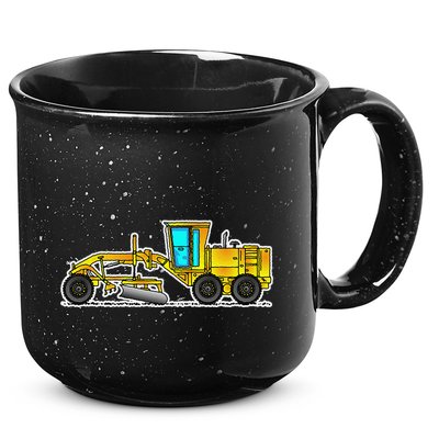 Motor Grader Design Road Grader And Blade Art 15oz Campfire Ceramic Mug