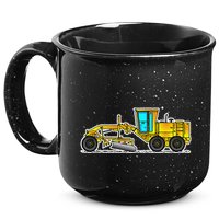 Motor Grader Design Road Grader And Blade Art 15oz Campfire Ceramic Mug