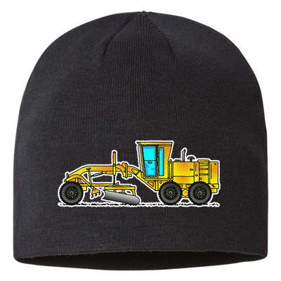 Motor Grader Design Road Grader And Blade Art Sustainable Beanie