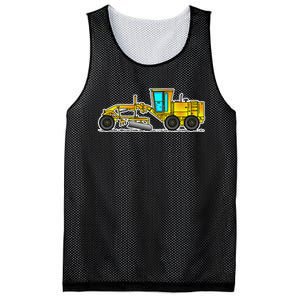 Motor Grader Design Road Grader And Blade Art Mesh Reversible Basketball Jersey Tank