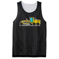 Motor Grader Design Road Grader And Blade Art Mesh Reversible Basketball Jersey Tank