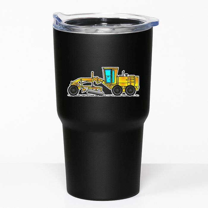 Motor Grader Design Road Grader And Blade Art Tumbler