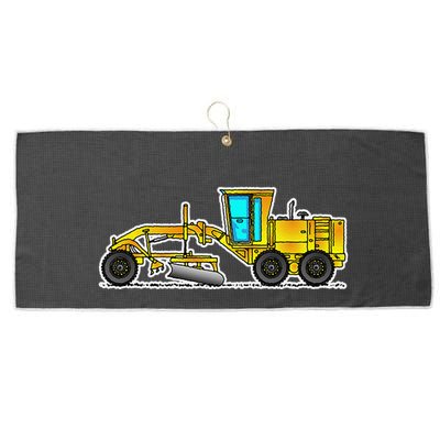 Motor Grader Design Road Grader And Blade Art Large Microfiber Waffle Golf Towel