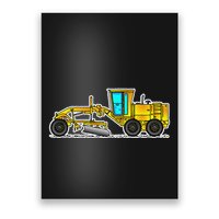 Motor Grader Design Road Grader And Blade Art Poster