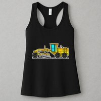 Motor Grader Design Road Grader And Blade Art Womens Tank Top