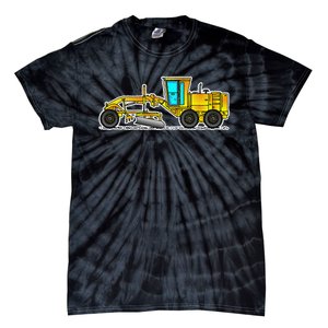 Motor Grader Design Road Grader And Blade Art Tie-Dye T-Shirt