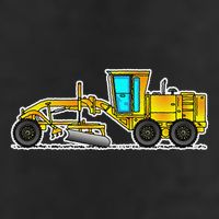Motor Grader Design Road Grader And Blade Art Trucker Hat