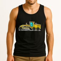 Motor Grader Design Road Grader And Blade Art Tank Top