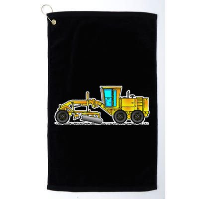 Motor Grader Design Road Grader And Blade Art Golf Towel