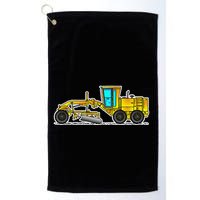 Motor Grader Design Road Grader And Blade Art Golf Towel