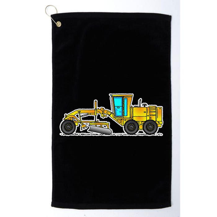 Motor Grader Design Road Grader And Blade Art Golf Towel