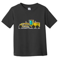 Motor Grader Design Road Grader And Blade Art Toddler T-Shirt