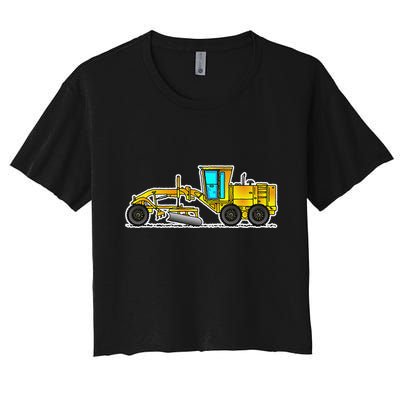 Motor Grader Design Road Grader And Blade Art Crop Top