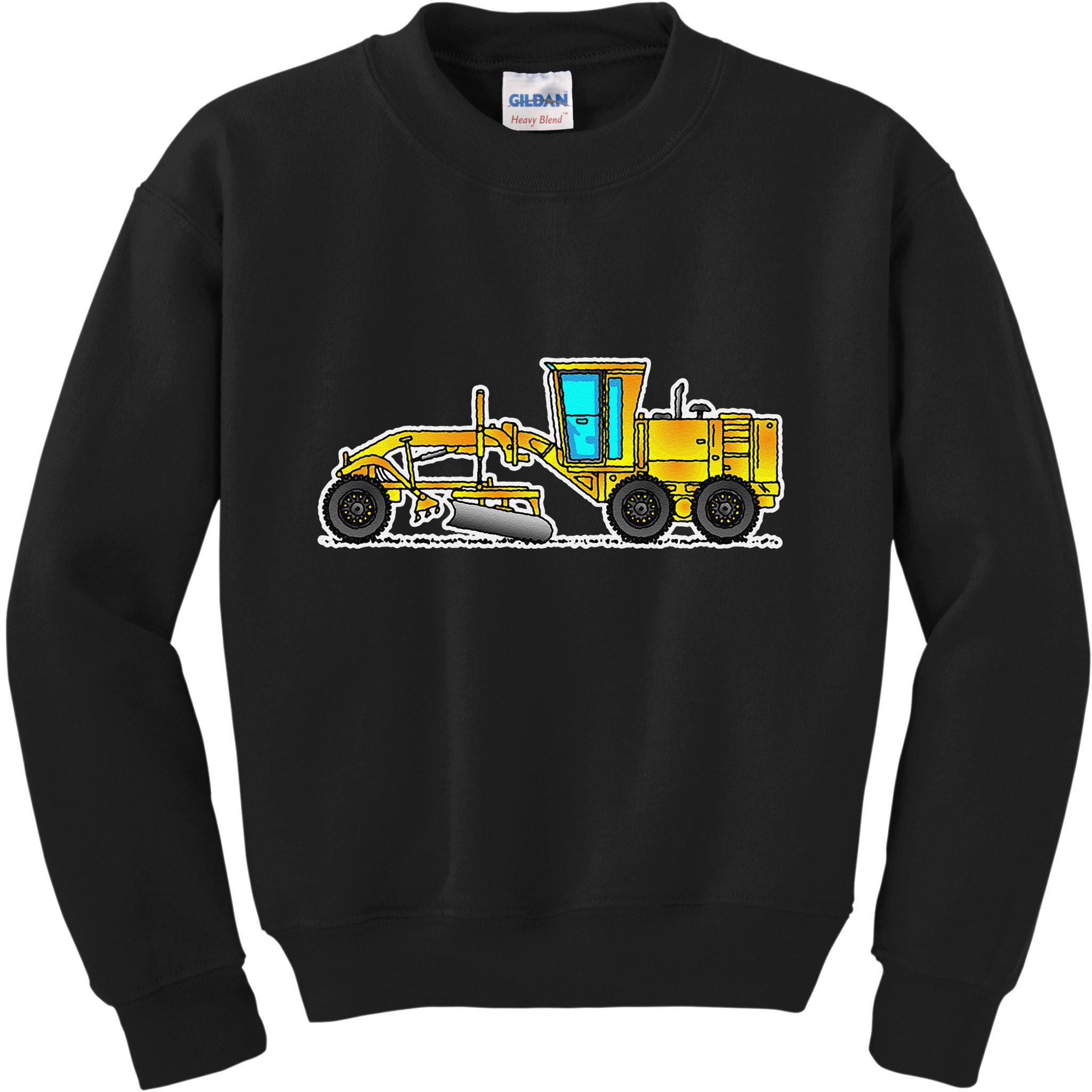 Motor Grader Design Road Grader And Blade Art Kids Sweatshirt