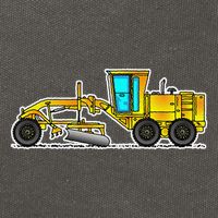 Motor Grader Design Road Grader And Blade Art Cotton Canvas Backpack