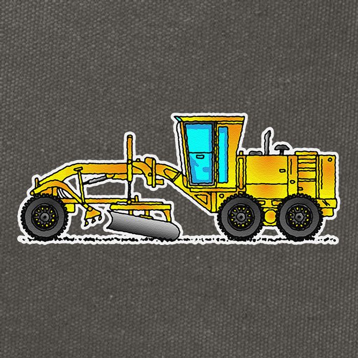 Motor Grader Design Road Grader And Blade Art Cotton Canvas Backpack