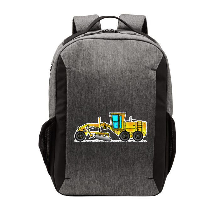 Motor Grader Design Road Grader And Blade Art Vector Backpack