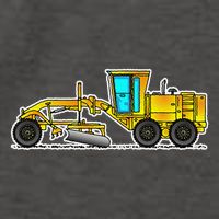 Motor Grader Design Road Grader And Blade Art Vector Backpack