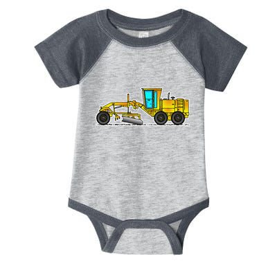 Motor Grader Design Road Grader And Blade Art Infant Baby Jersey Bodysuit