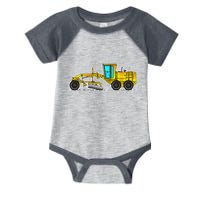 Motor Grader Design Road Grader And Blade Art Infant Baby Jersey Bodysuit