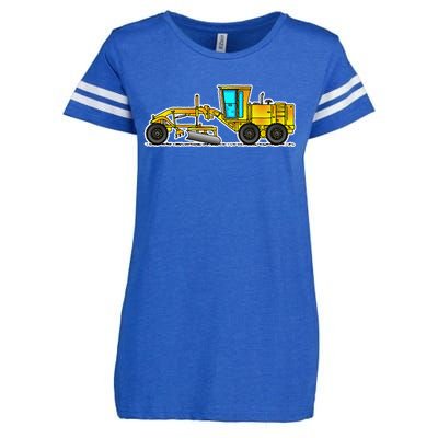 Motor Grader Design Road Grader And Blade Art Enza Ladies Jersey Football T-Shirt