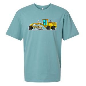 Motor Grader Design Road Grader And Blade Art Sueded Cloud Jersey T-Shirt