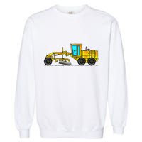 Motor Grader Design Road Grader And Blade Art Garment-Dyed Sweatshirt