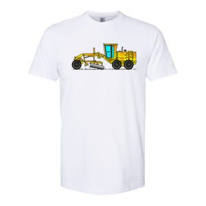 Motor Grader Design Road Grader And Blade Art Softstyle CVC T-Shirt