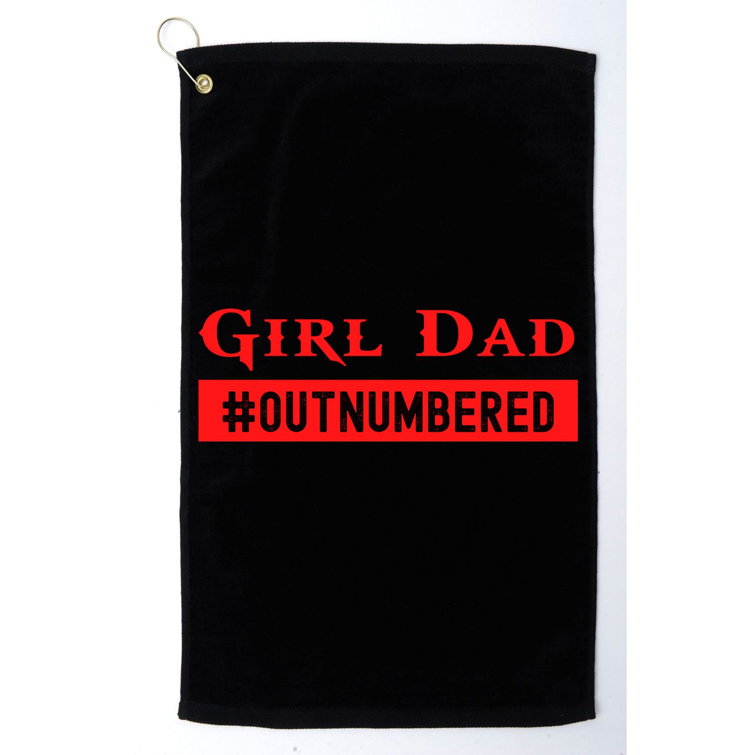 Girl Dad Fathers Day From Wife Daughter Golf Towel