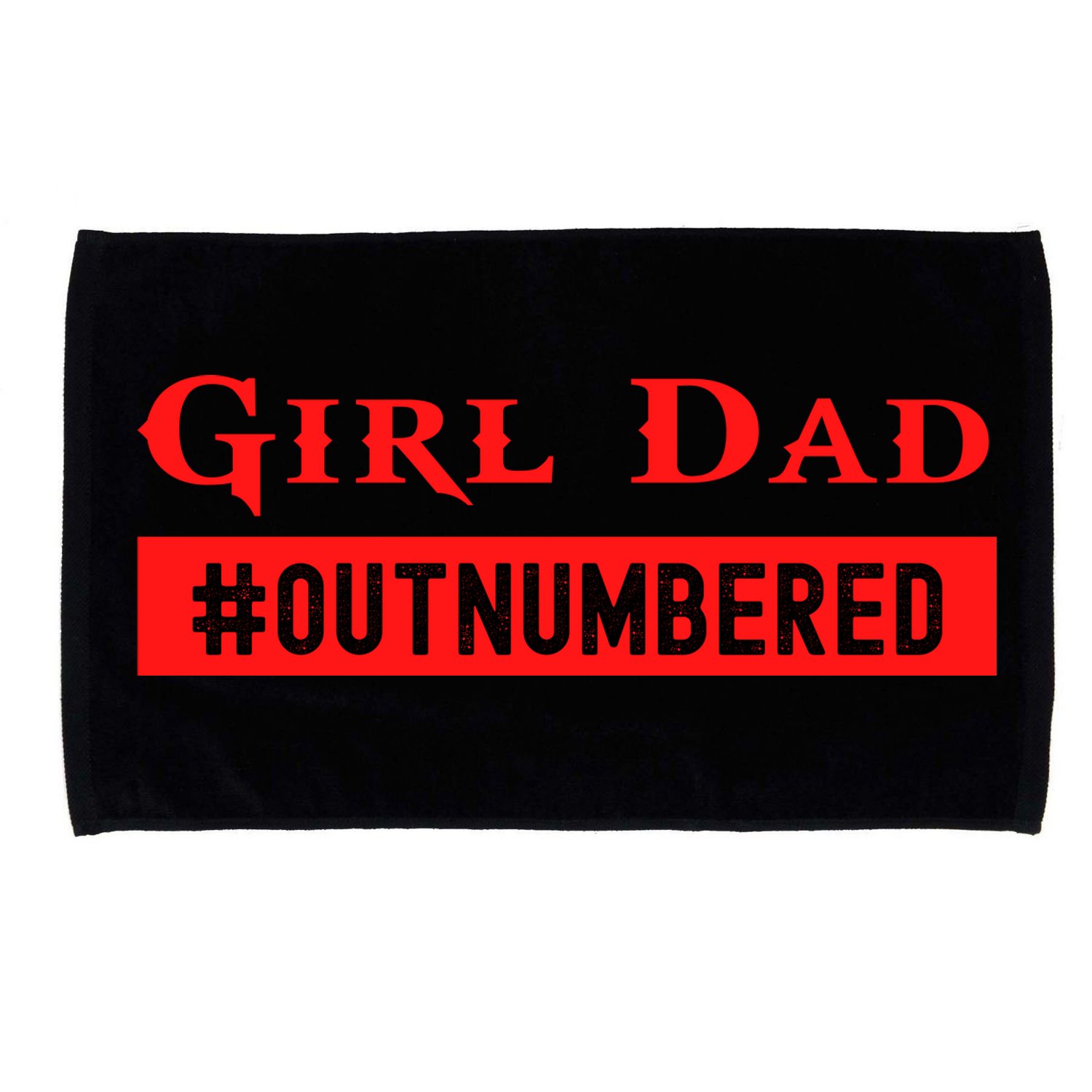 Girl Dad Fathers Day From Wife Daughter Microfiber Hand Towel