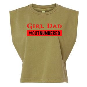 Girl Dad Fathers Day From Wife Daughter Garment-Dyed Women's Muscle Tee