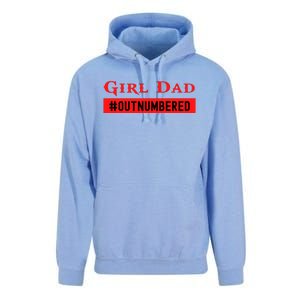 Girl Dad Fathers Day From Wife Daughter Unisex Surf Hoodie