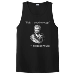 Meh Good Enough Mediocrates Demotivational Quote PosiCharge Competitor Tank