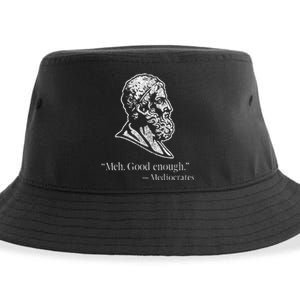 Meh Good Enough Mediocrates Sustainable Bucket Hat