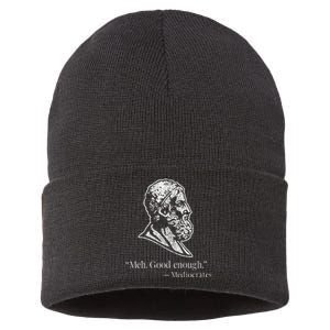 Meh Good Enough Mediocrates Sustainable Knit Beanie