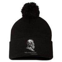 Meh Good Enough Mediocrates Pom Pom 12in Knit Beanie