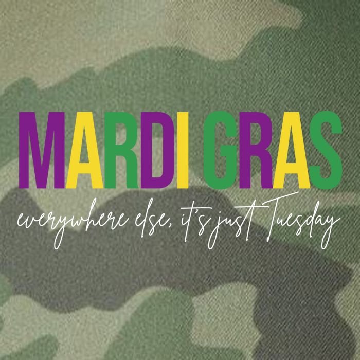Mardi Gras Everywhere Else Its Just Tuesday Legacy Tie Dye Trucker Hat