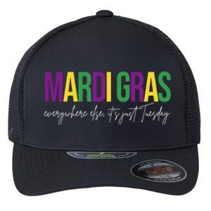 Mardi Gras Everywhere Else Its Just Tuesday Flexfit Unipanel Trucker Cap