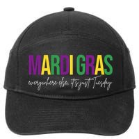 Mardi Gras Everywhere Else Its Just Tuesday 7-Panel Snapback Hat