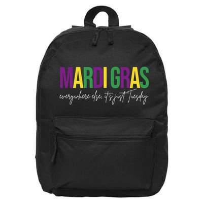 Mardi Gras Everywhere Else Its Just Tuesday 16 in Basic Backpack