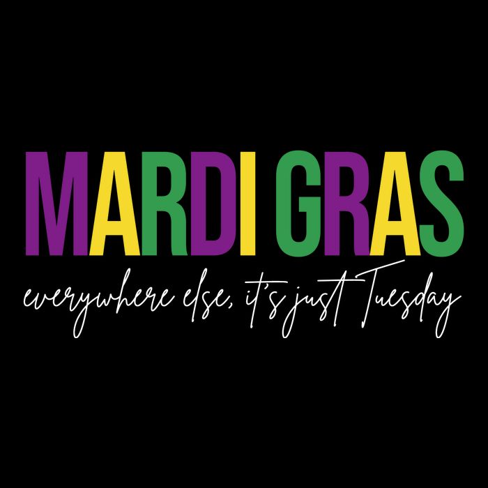 Mardi Gras Everywhere Else Its Just Tuesday 16 in Basic Backpack