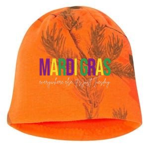 Mardi Gras Everywhere Else Its Just Tuesday Kati - Camo Knit Beanie